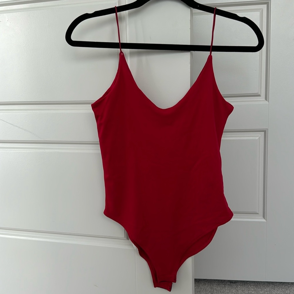 red body suit